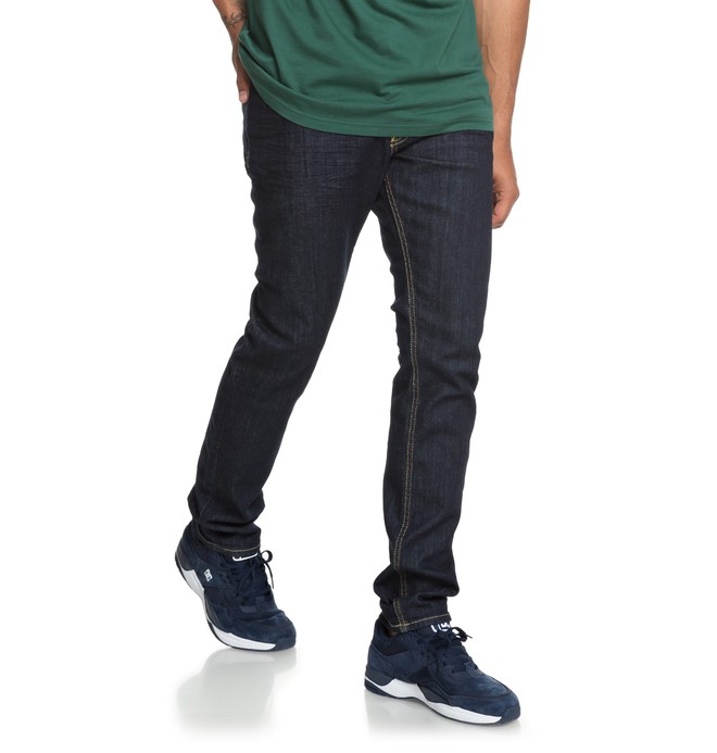 dcshoes, Worker Indigo Rinse Slim Fit Jeans, INDIGO RINSE (btkw) 0 Worker Indigo Rinse Slim Fit Jeans Blue EDYDP03384 DC Shoes