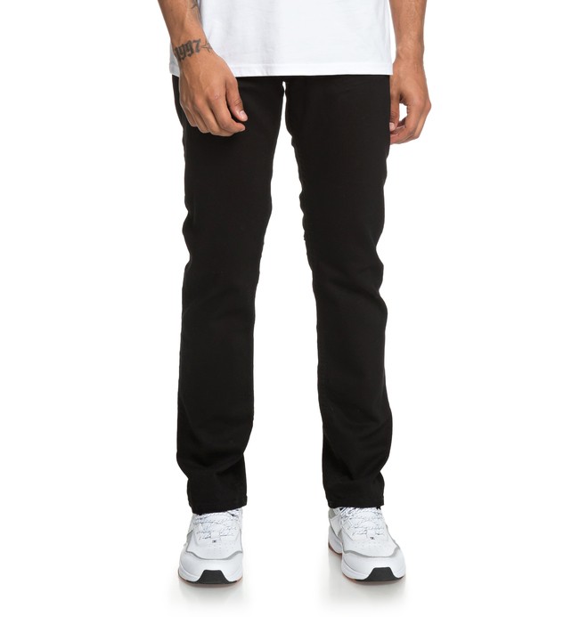 dcshoes, Worker Black Straight Fit Jeans, BLACK RINSE (kvjw) 0 Worker Black Straight Fit Jeans Black EDYDP03385 DC Shoes