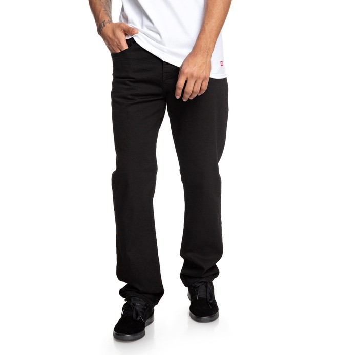 dcshoes, Men's Worker Relaxed Fit Jeans, BLACK RINSE (kvjw) 0 Men's Worker Relaxed Fit Jeans EDYDP03387 DC Shoes