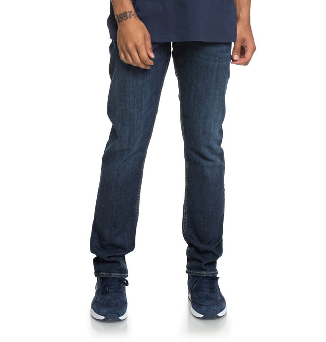 dcshoes, Worker Medium Stone Straight Fit Jeans, MEDIUM STONE (bntw) 0 Worker Medium Stone Straight Fit Jeans Blue EDYDP03388 DC Shoes