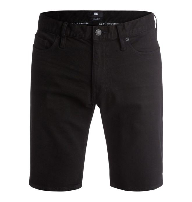 dcshoes, Worker Straight - Short denim, BLACK BLACK RINSE (kvdw) 0 Worker Straight - Short denim EDYDS03013 DC Shoes