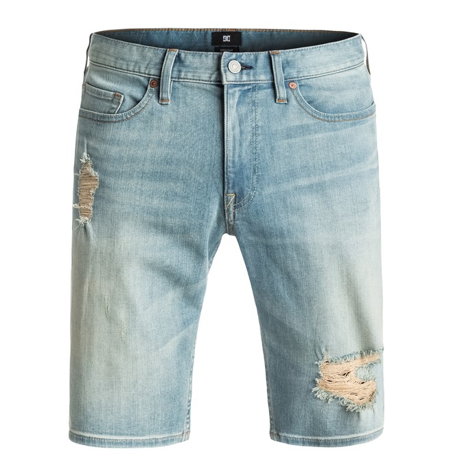 dcshoes, Washed Straight - Short en denim, LIGHT INDIGO BLEACH (bfgw) 0 Washed Straight - Short en denim EDYDS03019 DC Shoes