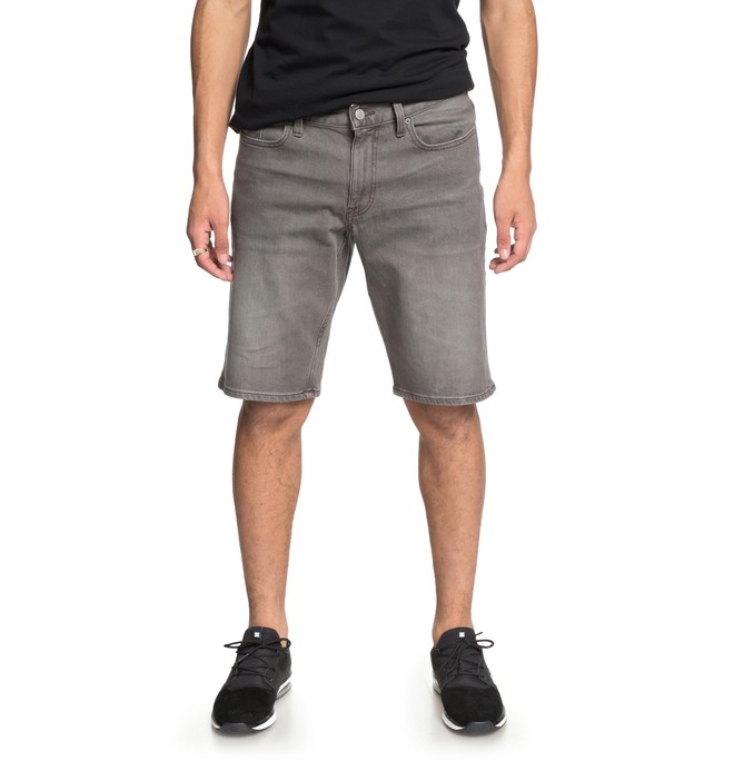 dcshoes, Worker - Denim Shorts, LIGHT GREY (sjpw) 0 Worker - Denim Shorts Grey EDYDS03031 DC Shoes