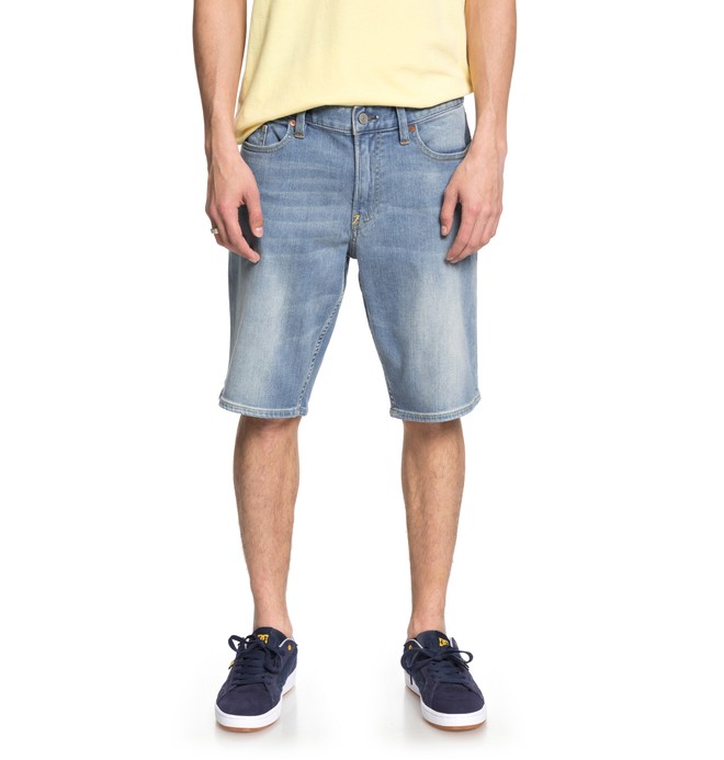Worker Light Indigo Blue - Denim Shorts for Men EDYDS03035 0 Worker Light Indigo Blue Denim Shorts EDYDS03035 DC Shoes
