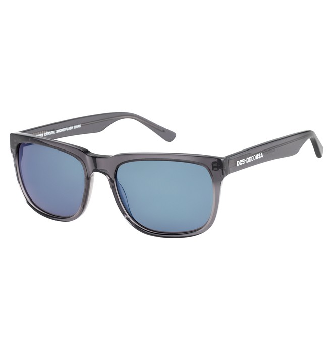 dcshoes, DC Shades - Sunglasses for Men, SHINY CRYSTAL SMOKE/FLASH DARK (xssb) 0 DC Shades - Sunglasses for Men Gray EDYEY03005 DC Shoes