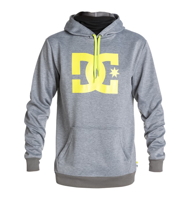 dcshoes, Men's Snowstar Bonded Hoodie, HEATHER PEWTER (bev0) 0 Men's Snowstar Bonded Hoodie EDYFT03126 DC Shoes