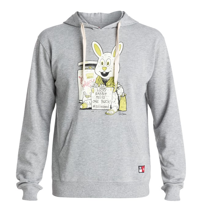 dcshoes, Men's Core Cliver Pullover Hoodie, HEATHER GREY (knfh) 0 Men's Core Cliver Pullover Hoodie EDYFT03128 DC Shoes