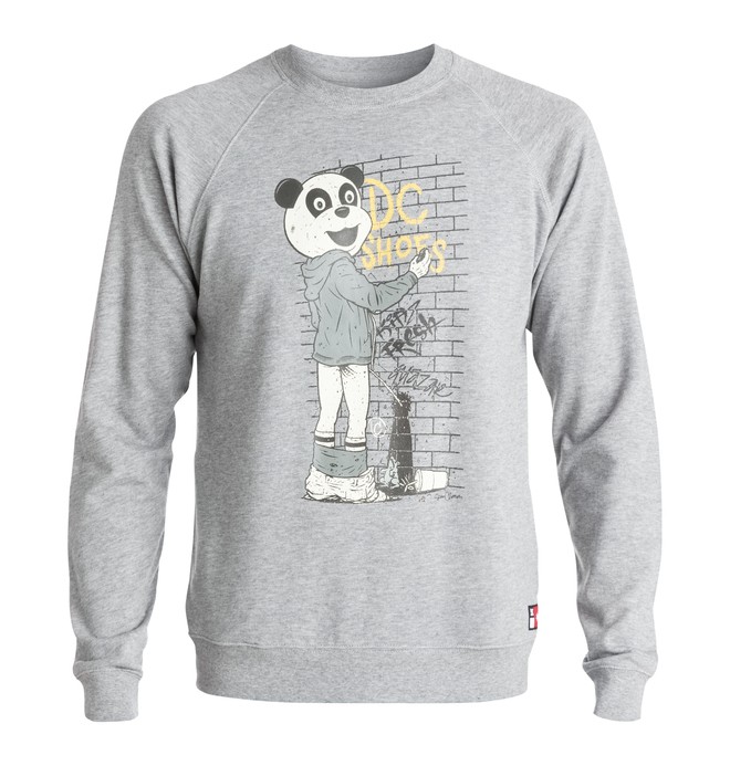 dcshoes, Men's Core Cliver Raglan Sweatshirt, HEATHER GREY (knfh) 0 Men's Core Cliver Raglan Sweatshirt EDYFT03130 DC Shoes