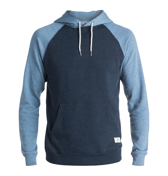 dcshoes, Men's Rebel Raglan Pullover Hoodie, BLUE IRIS (btl0) 0 Men's Rebel Raglan Pullover Hoodie EDYFT03165 DC Shoes