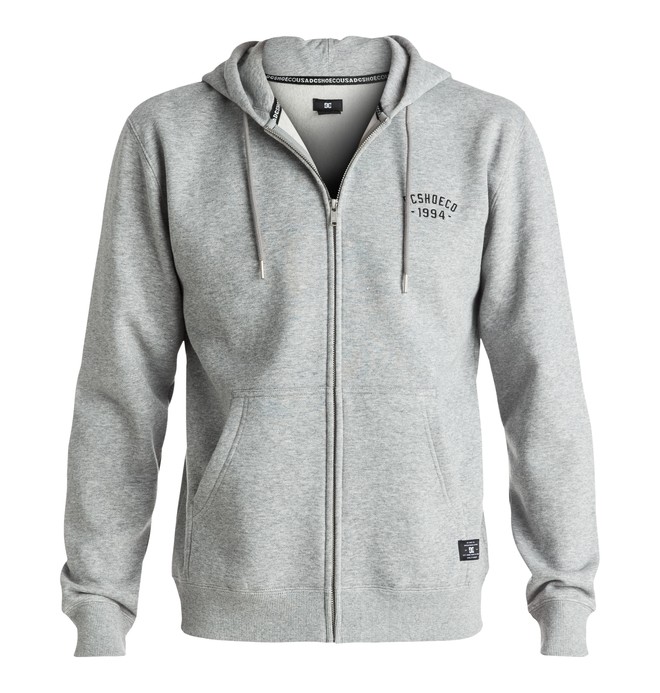 dcshoes, Men's Ellis Zipped Hoodie, GREY HEATHER (knfh) 0 Men's Ellis Zipped Hoodie EDYFT03263 DC Shoes