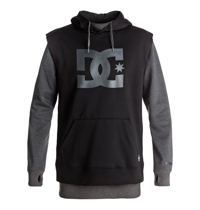 dcshoes, Dryden - Technical Hoodie, DARK SHADOW HEATHER (krp1) 0 Dryden - Technical Hoodie Black EDYFT03286 DC Shoes