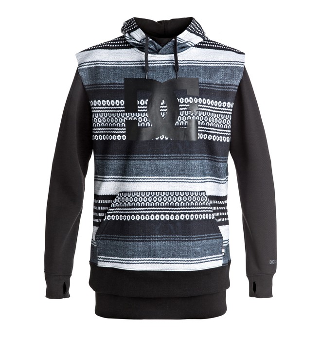 dcshoes, Dryden - Technical Hoodie, PONCHO STRIPE GS (kvj3) 0 Dryden - Technical Hoodie Black EDYFT03286 DC Shoes