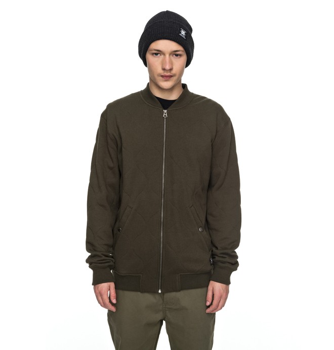 dcshoes, Leland - Veste bomber en jersey matelassé, DARK OLIVE (csn0) 0 Leland - Veste bomber en jersey matelassé Marron EDYFT03310 DC Shoes