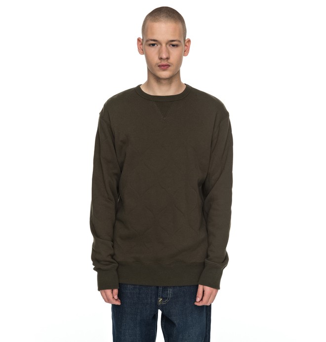 dcshoes, Eberly - Sweat matelassé, DARK OLIVE (csn0) 0 Eberly - Sweat matelassé Marron EDYFT03311 DC Shoes