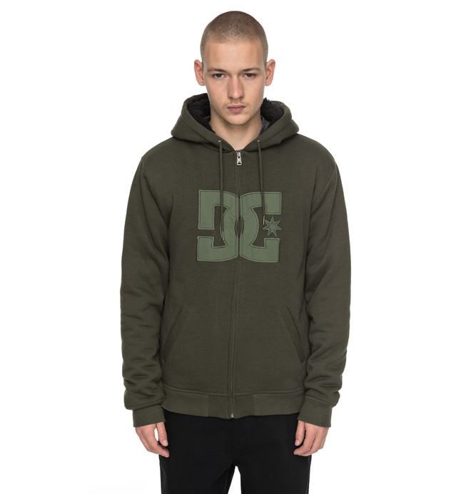 dcshoes, Star Sherpa - Sweat à capuche zippé, DARK OLIVE (csn0) 0 Star Sherpa - Sweat à capuche zippé EDYFT03320 DC Shoes