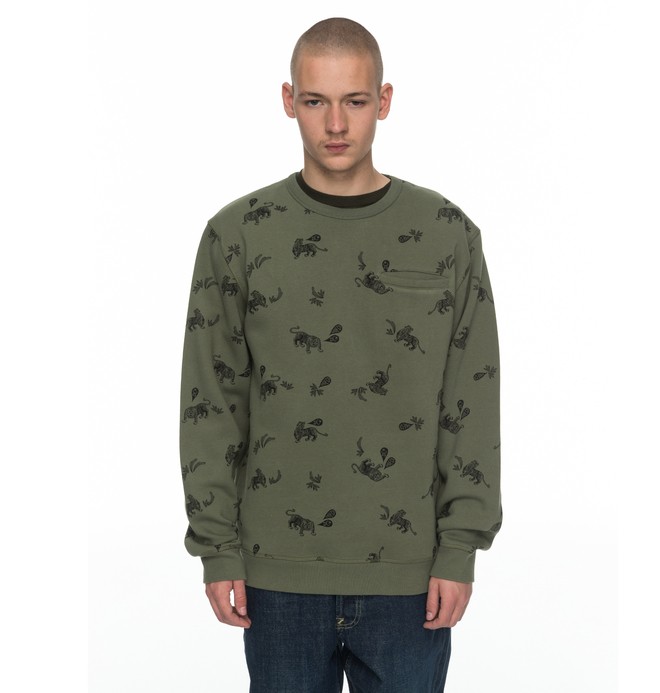 dcshoes, Ranstead - Sweat, VINTAGE GREEN TIGER AMBUSH (gzj6) 0 Ranstead - Sweat Vert EDYFT03321 DC Shoes