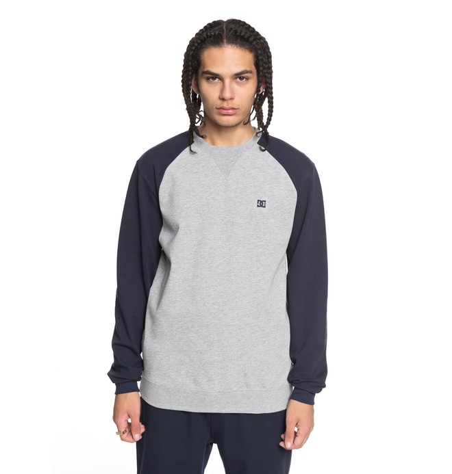 dcshoes, Glenties - Sudadera para Hombre, GREY HEATHER (knfh) 0 Glenties - Sudadera para Hombre Negro EDYFT03358 DC Shoes