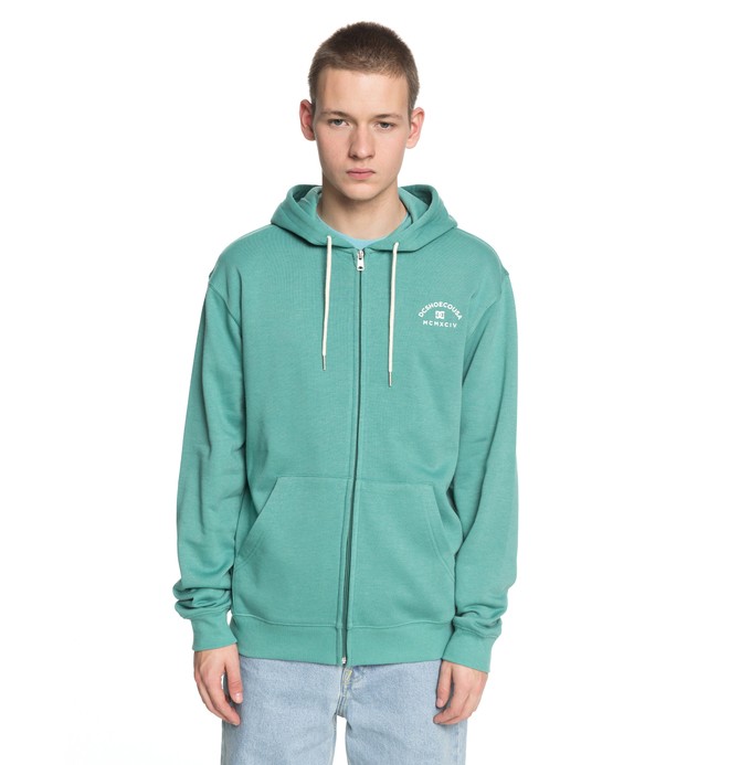 dcshoes, Rebel - Kapuzenpulli mit Reißverschluss für Männer, DEEP SEA (gmw0) 0 Rebel - Kapuzenpulli mit Reißverschluss für Männer Grün EDYFT03369 DC Shoes