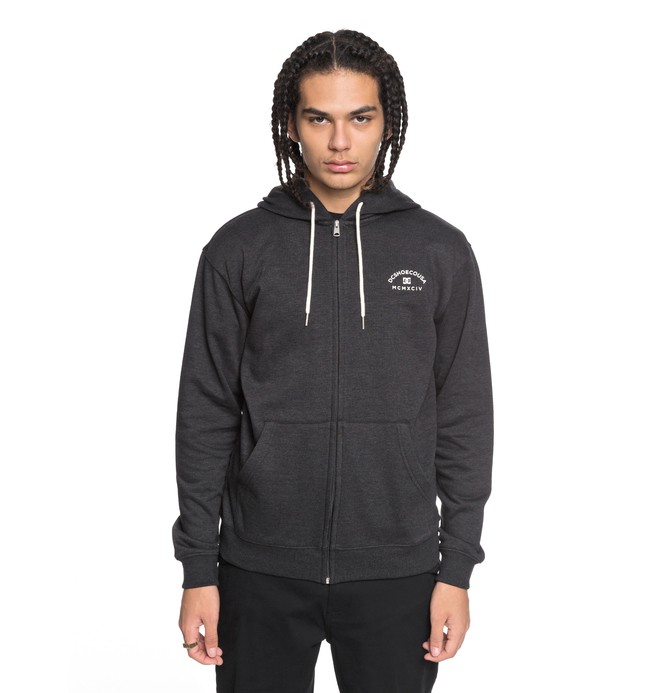 dcshoes, Rebel - Hoodie met Rits, BLACK (kvj0) 0 Rebel - Hoodie met Rits Black EDYFT03369 DC Shoes