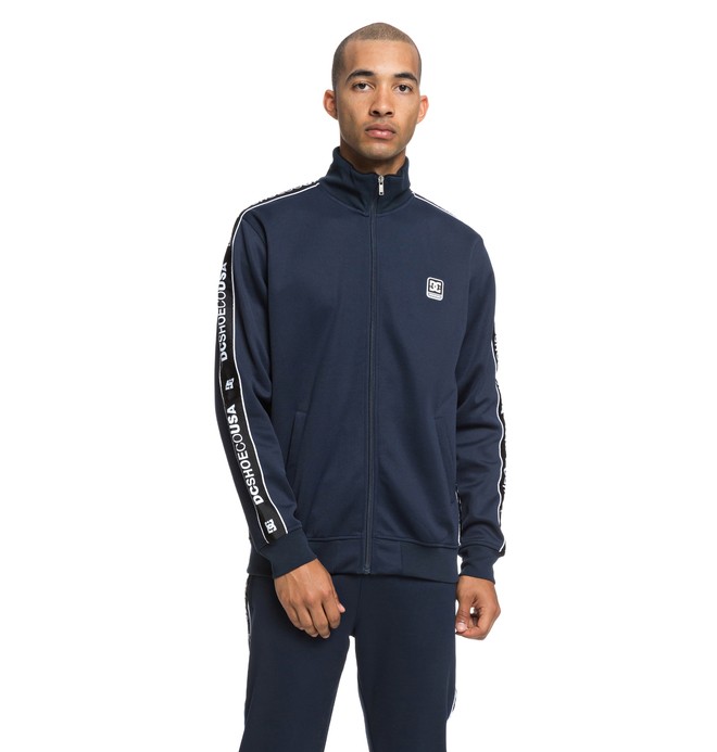 dcshoes, Men's Bellingham Zip-Up Track Jacket, BLACK IRIS (btl0) 0 Men's Bellingham Zip-Up Track Jacket Blue EDYFT03383 DC Shoes