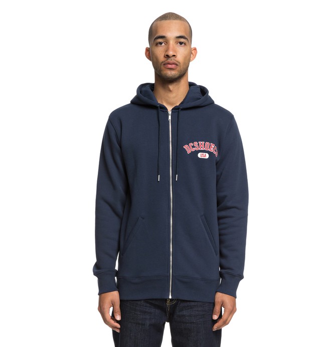 dcshoes, Glenridge - Sudadera con capucha y cremallera para Hombre, BLACK IRIS (btl0) 0 Glenridge - Sudadera con capucha y cremallera para Hombre Azul EDYFT03384 DC Shoes