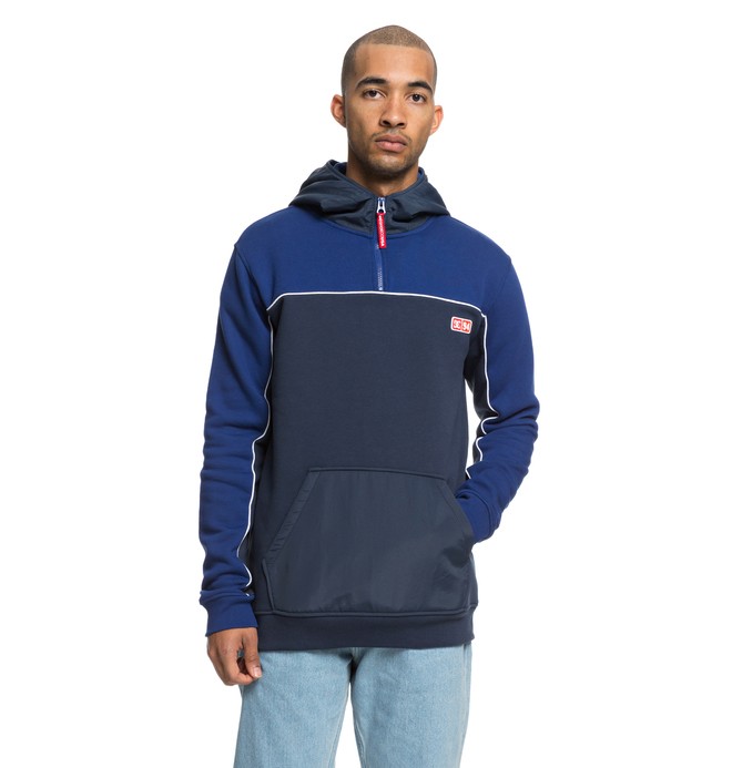 dcshoes, Clewiston Half Zip Hoodie, SODALITE BLUE (byb0) 0 Clewiston Half Zip Hoodie Blue EDYFT03390 DC Shoes