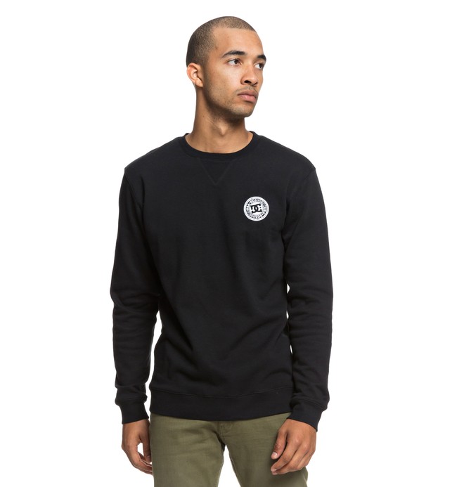 dcshoes, Rebel Sweatshirt, BLACK (kvj0) 0 Rebel Sweatshirt Black EDYFT03392 DC Shoes