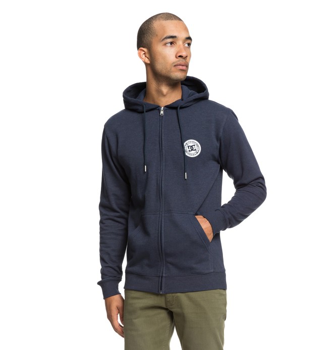 dcshoes, Rebel - Sweat à capuche zippé pour Homme, BLACK IRIS (btl0) 0 Rebel - Sweat à capuche zippé pour Homme Bleu EDYFT03396 DC Shoes