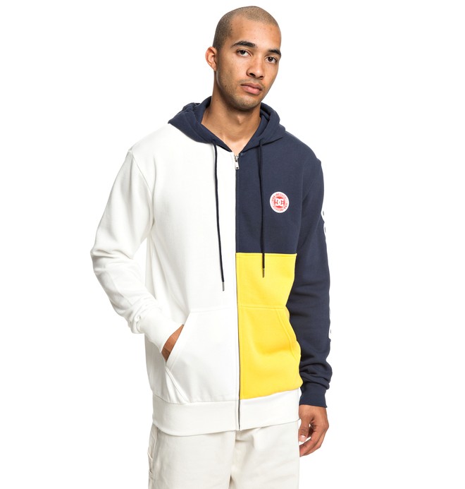 dcshoes, Hambledon Zip-Up Hoodie, SNOW WHITE (wbb0) 0 Hambledon Zip-Up Hoodie White EDYFT03422 DC Shoes
