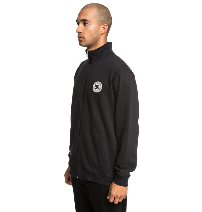 dcshoes, Rebel - Sweat zippé col montant pour Homme, BLACK (kvj0) 0 Rebel - Sweat zippé col montant pour Homme Noir EDYFT03426 DC Shoes