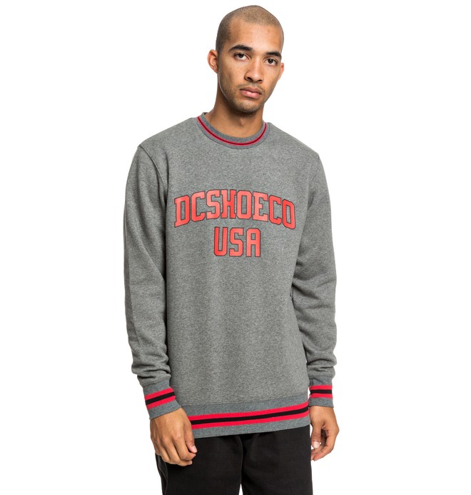 dcshoes, Glenridge - Sweat pour Homme, HEATHER CHARCOAL (knyh) 0 Glenridge - Sweat pour Homme Noir EDYFT03427 DC Shoes