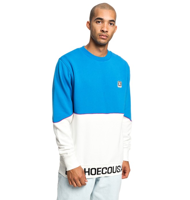 dcshoes, Glynroad - Sweat pour Homme, SNOW WHITE (wbb0) 0 Glynroad - Sweat pour Homme Blanc EDYFT03429 DC Shoes