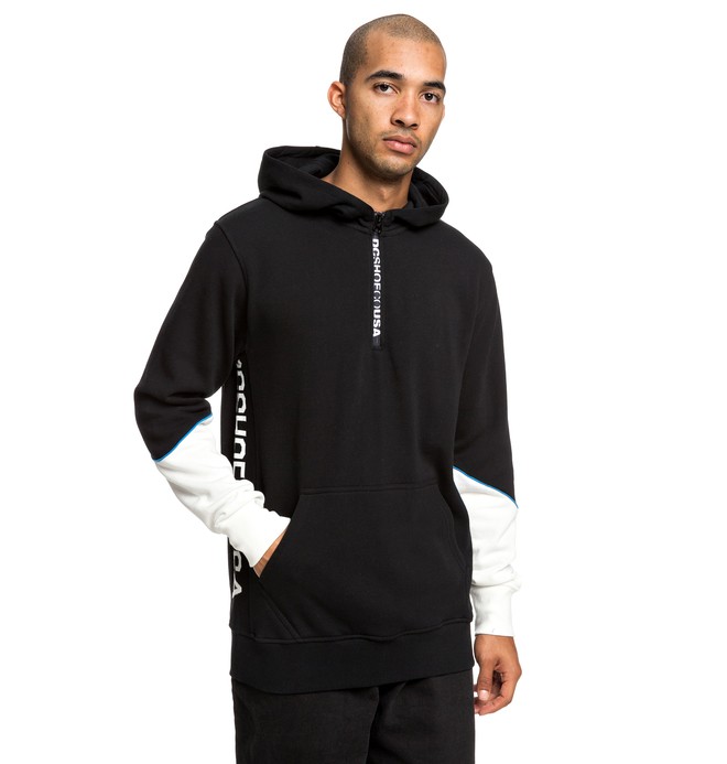 dcshoes, Glynroad - Half-Zip Hoodie for Men, BLACK (kvj0) 0 Glynroad - Half-Zip Hoodie for Men Black EDYFT03430 DC Shoes