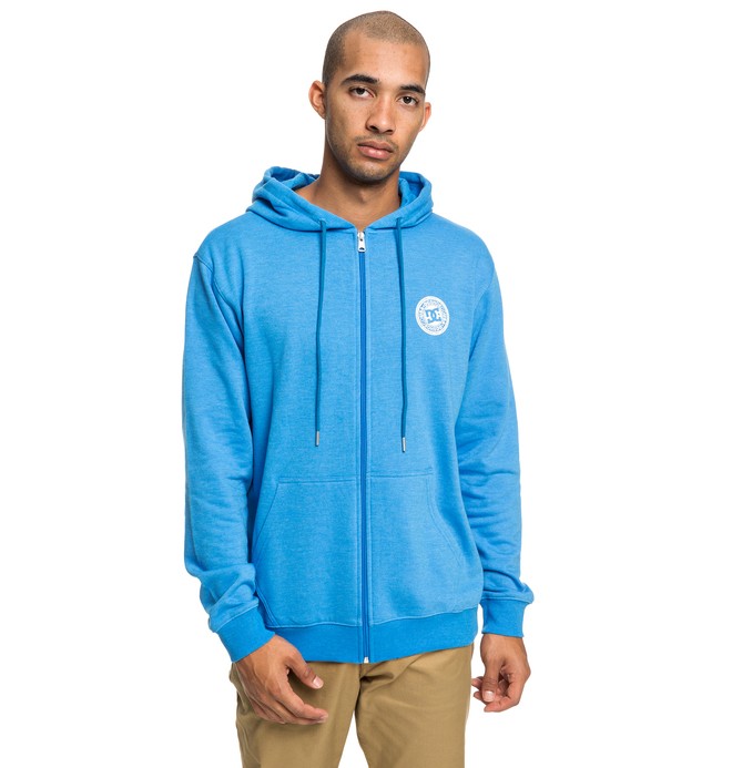 dcshoes, Rebel - Zip-Up Hoodie for Men, BRILLIANT BLUE (bnl0) 0 Rebel - Zip-Up Hoodie for Men Blue EDYFT03434 DC Shoes