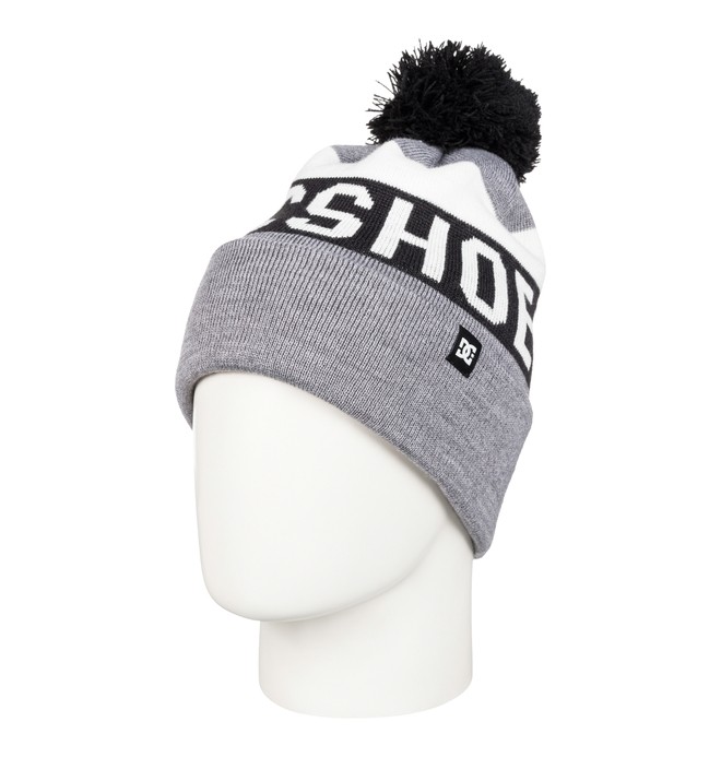 dcshoes, Men's Chester Bobble Hat, HEATHER PEWTER (bev0) 0 Men's Chester Bobble Hat EDYHA03036 DC Shoes