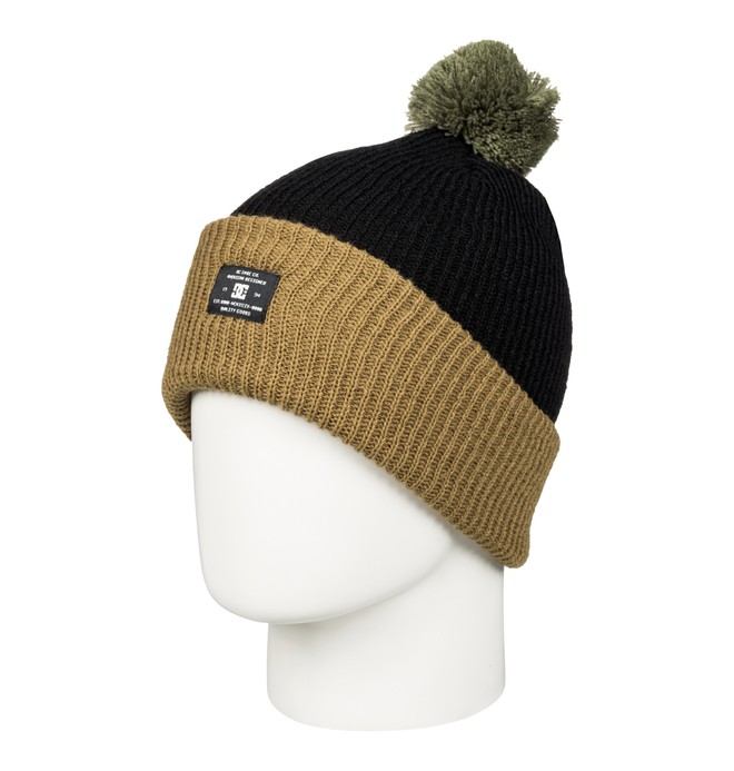 dcshoes, Trilogy - Bonnet à pompon, DULL GOLD (cne0) 0 Trilogy - Bonnet à pompon EDYHA03043 DC Shoes