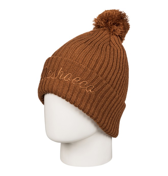 dcshoes, Men's Trilogy Bobble Hat, LEATHER BROWN (cpl0) 0 Men's Trilogy Bobble Hat Brown EDYHA03050 DC Shoes