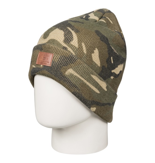 dcshoes, Men's Label Cuff Beanie, BRITISH WOODLAND CAMO (crg7) 0 Men's Label Cuff Beanie EDYHA03054 DC Shoes