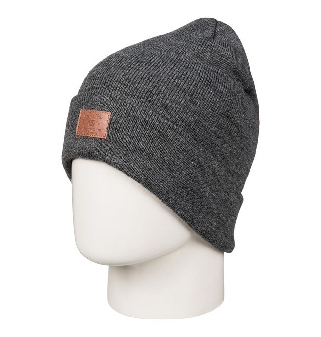 dcshoes, Label - Cuff Beanie, DARK SHADOW HEATHER (krp1) 0 Label - Cuff Beanie Black EDYHA03054 DC Shoes