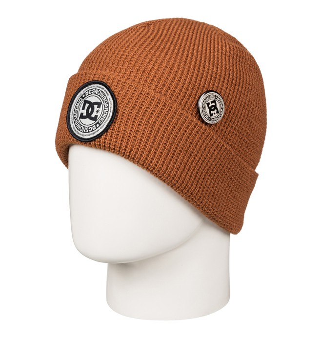dcshoes, Men's Neesh Cuff Beanie, LEATHER BROWN (cpl0) 0 Men's Neesh Cuff Beanie EDYHA03055 DC Shoes