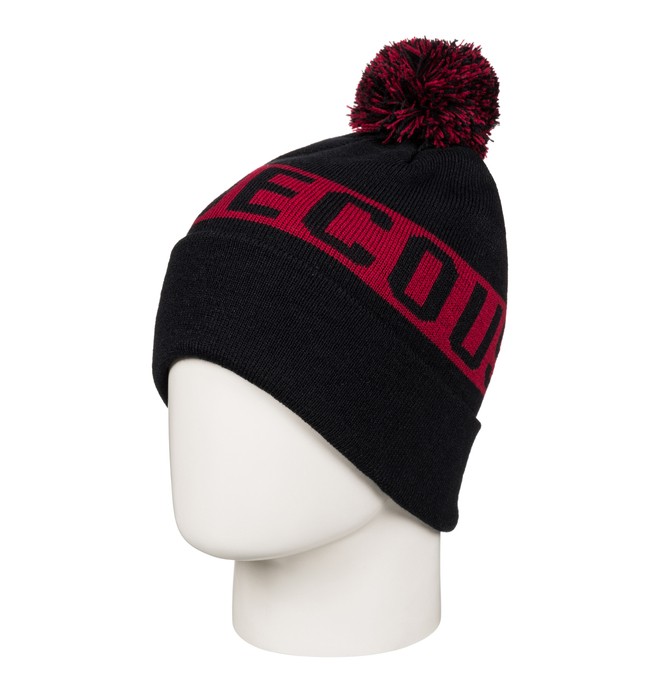 dcshoes, Chester - Bobble Hat for Men, BLACK (kvj0) 0 Chester - Bobble Hat for Men Black EDYHA03057 DC Shoes