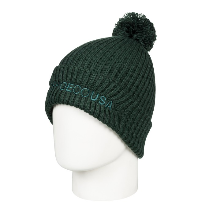dcshoes, Trilogy 2 Pom-Pom Beanie, PINE GROVE (gzf0) 0 Trilogy 2 Pom-Pom Beanie Green EDYHA03078 DC Shoes