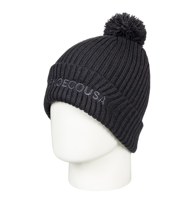 dcshoes, Trilogy 2 Pom-Pom Beanie, BLACK (kvj0) 0 Trilogy 2 Pom-Pom Beanie Black EDYHA03078 DC Shoes