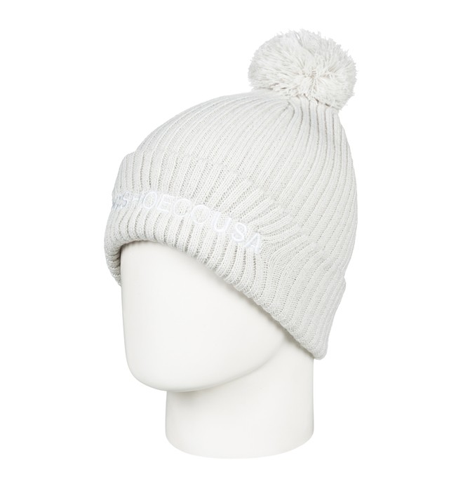 dcshoes, Trilogy 2 Pom-Pom Beanie, SILVER BIRCH (wej0) 0 Trilogy 2 Pom-Pom Beanie White EDYHA03078 DC Shoes