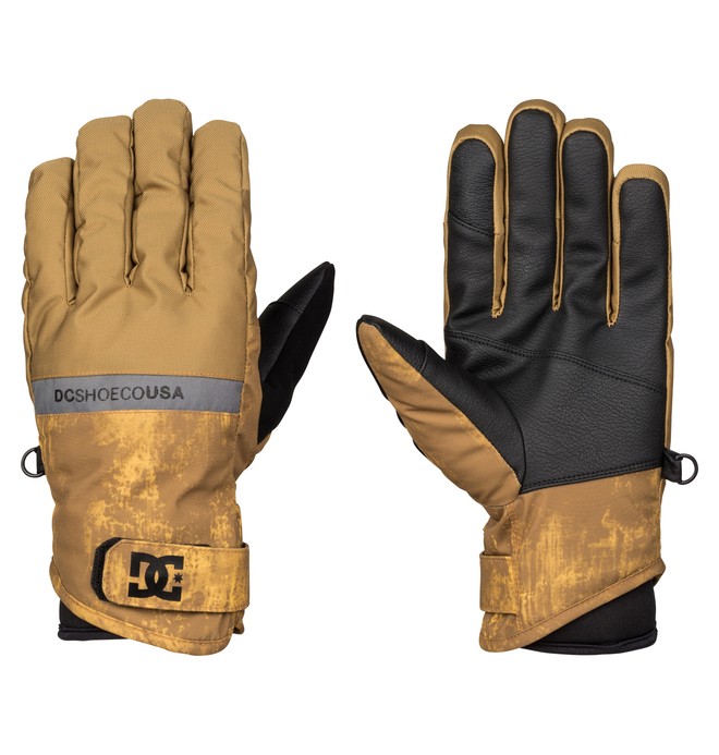 dcshoes, Men's Mizu Snow Gloves, DULL GOLD (cne0) 0 Men's Mizu Snow Gloves EDYHN03016 DC Shoes