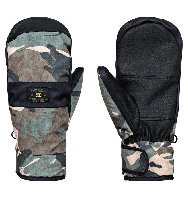 dcshoes, Franchise Snow Mittens, BRITISH WOODLAND CAMO (crg7) 0 Franchise Snow Mittens EDYHN03023 DC Shoes
