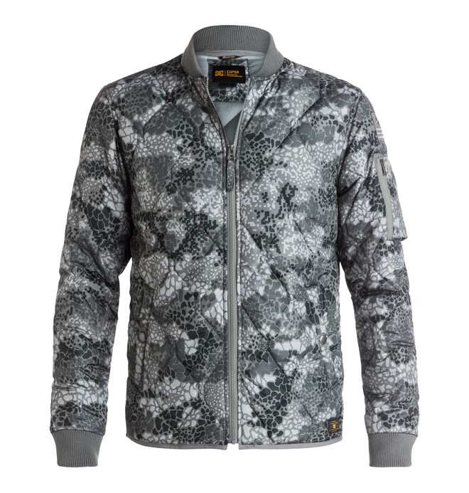 dcshoes, Men's DC X DPM Quilted Bomber Jacket, DC DPM CAMO URBAN GREY (sla1) 0 Men's DC X DPM Quilted Bomber Jacket EDYJK03054 DC Shoes