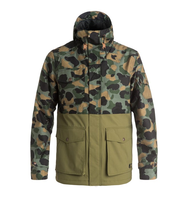 dcshoes, Tick - Giacca da snowboard, CAMOUFLAGE LODGE MEN (gph6) 0 Tick - Giacca da snowboard Green EDYJK03091 DC Shoes