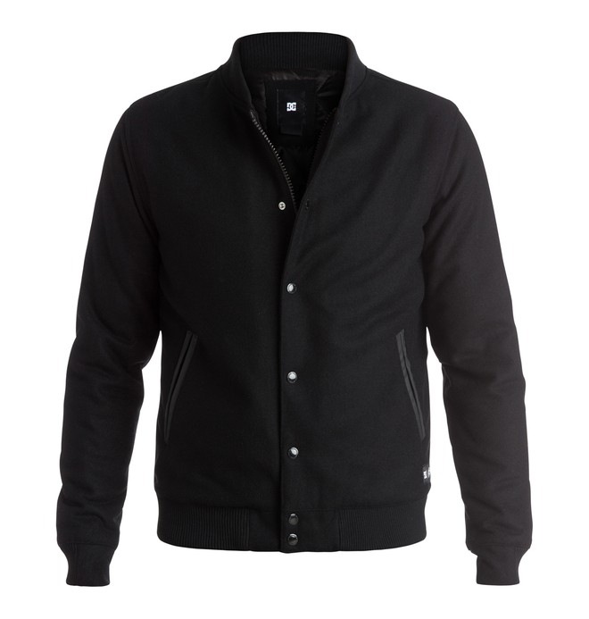 dcshoes, Men's Chain Gang Penshaw Varsity Jacket, BLACK (kvj0) 0 Men's Chain Gang Penshaw Varsity Jacket EDYJK03093 DC Shoes