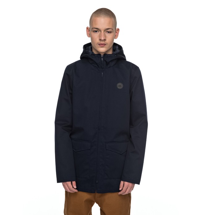 dcshoes, Oxford - Veste imperméable style militaire, DARK INDIGO (byj0) 0 Oxford - Veste imperméable style militaire Bleu EDYJK03127 DC Shoes